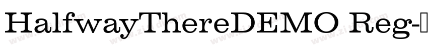 HalfwayThereDEMO Reg字体转换